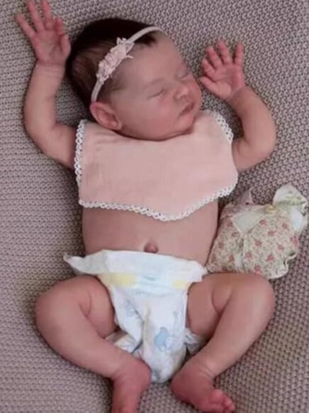 20" Realistic Reborn Baby Girl Doll Laura Full Body Vinyl Bathable